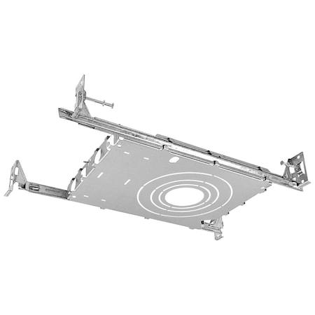 Luxrite New Construction Mounting Plate 2-3-4 Inch Extendable Hanger Bars Sliding Plate 4 Cutout Sizes LR41004-1PK